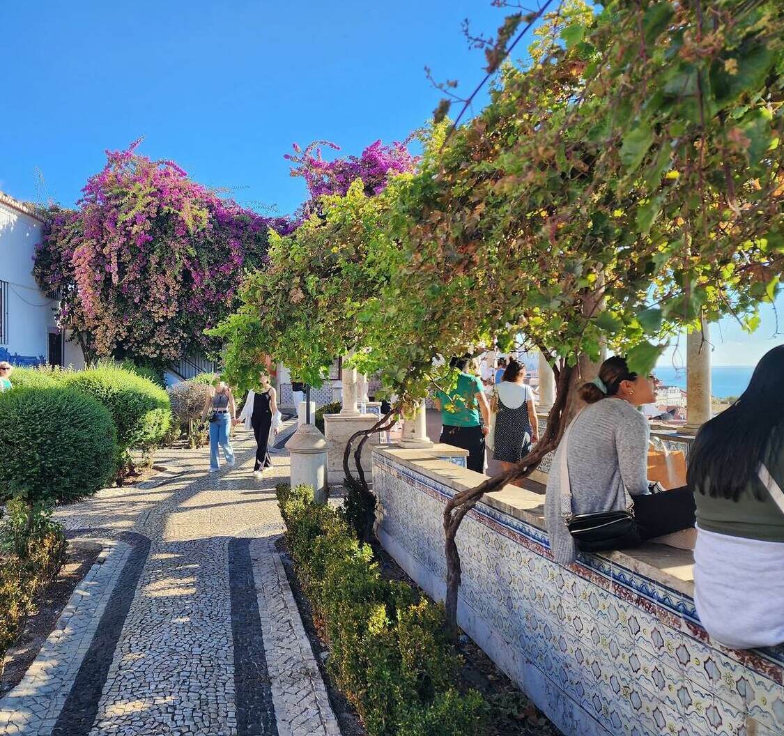 Смотровая Санта-Лузия: лучший вид на старый Лиссабон. Смотровая площадка Санта-Лузия в Лиссабоне с видом на Алфаму и реку Тежу. Индивидуальные экскурсии в Португалии с гидом Игорем Зориным.